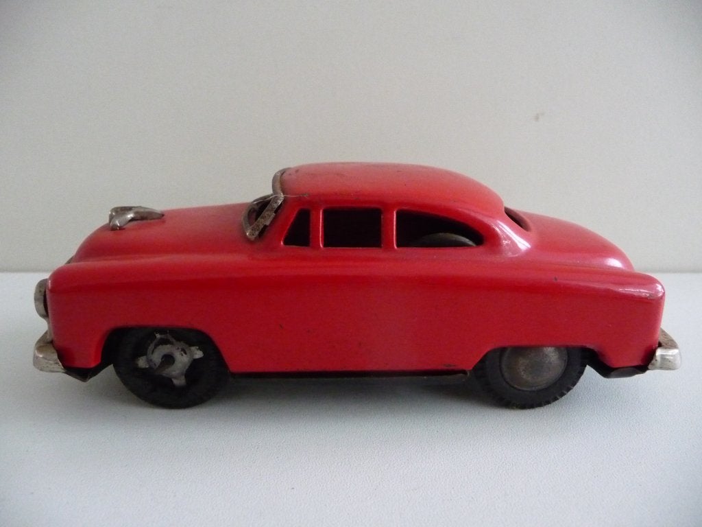 oude blikken AUTO met trekhaak - Japan - 60-er jaren, Antiek en Kunst, Antiek | Speelgoed, Ophalen of Verzenden