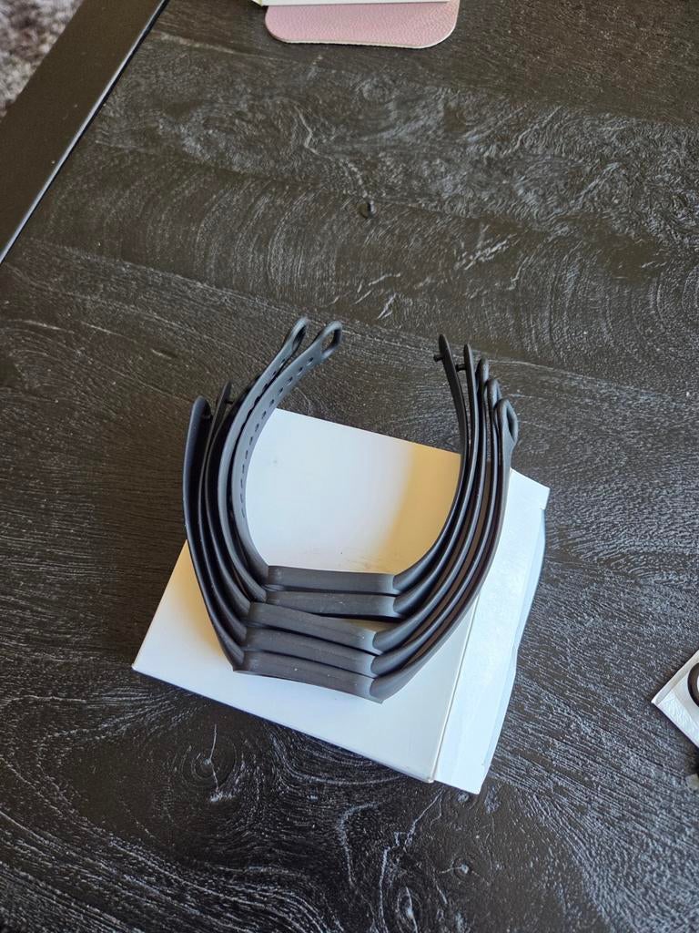 5 Nieuwe bandjes Xiaomi Mi Smart Band 6 en beschermplaatjes, Xiaomi, Zwart, Nieuw, Ophalen of Verzenden