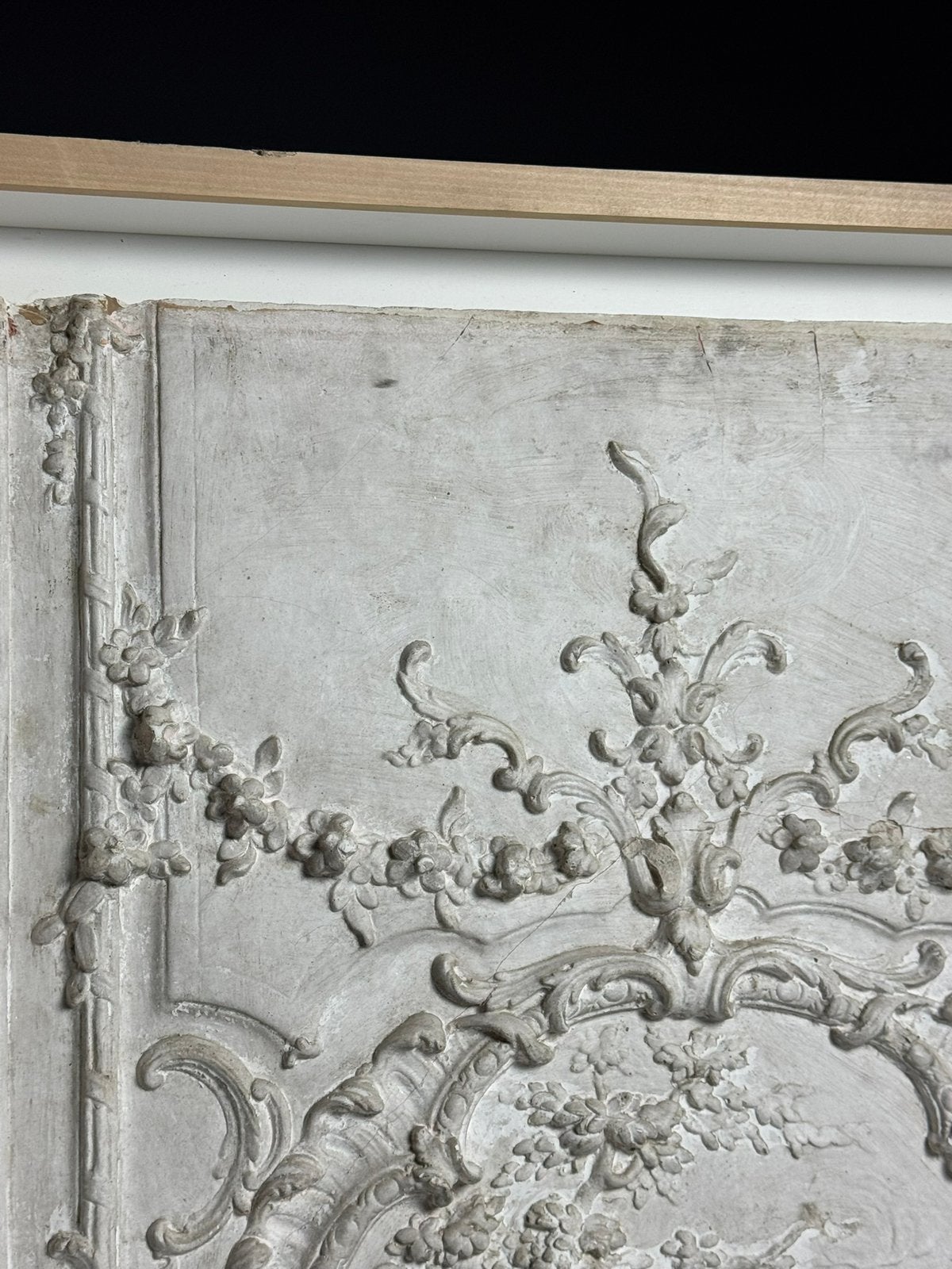 Gipsen plafond ornament ingelijst, Ophalen of Verzenden