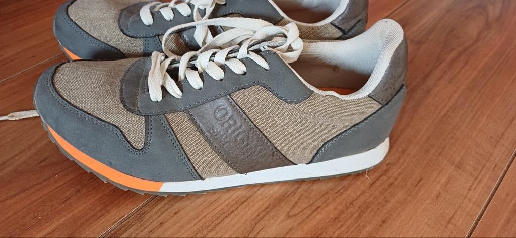 Mooie sneakers, khaki, grijsgroen, oranje, maat 41, Overige kleuren, Walkx, Ophalen of Verzenden, Sneakers of Gympen