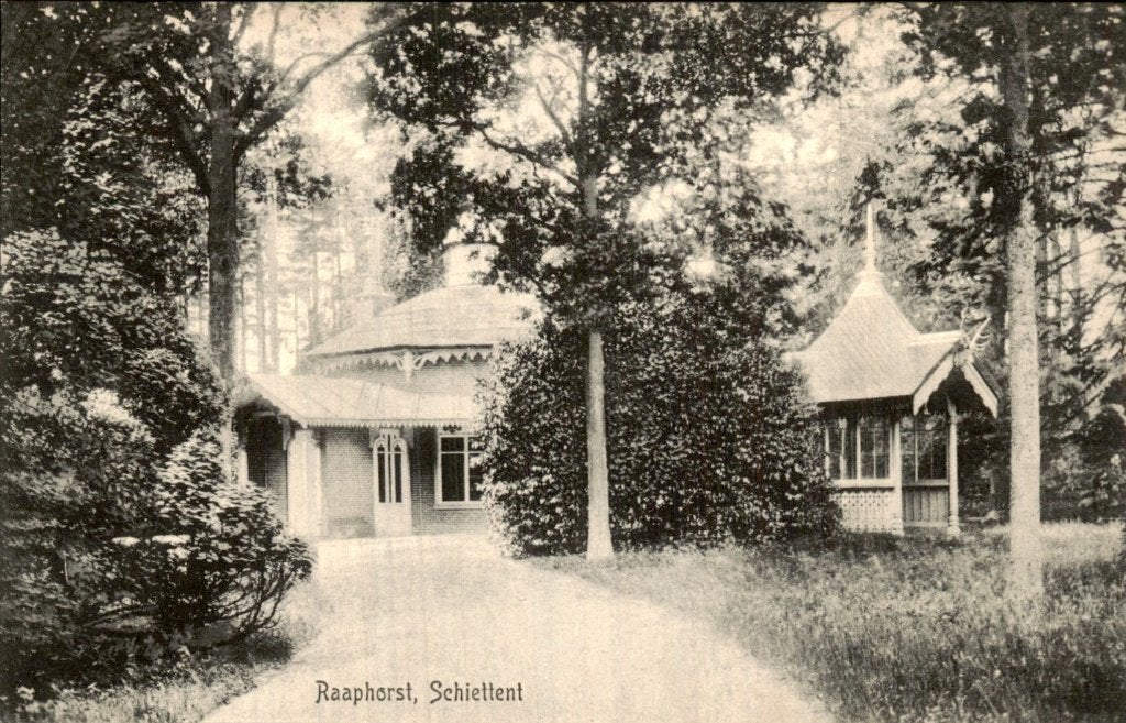 Raaphorst - Schiettent -, Verzamelen, Ansichtkaarten | Nederland, Gelopen, Zuid-Holland, Voor 1920, Ophalen of Verzenden