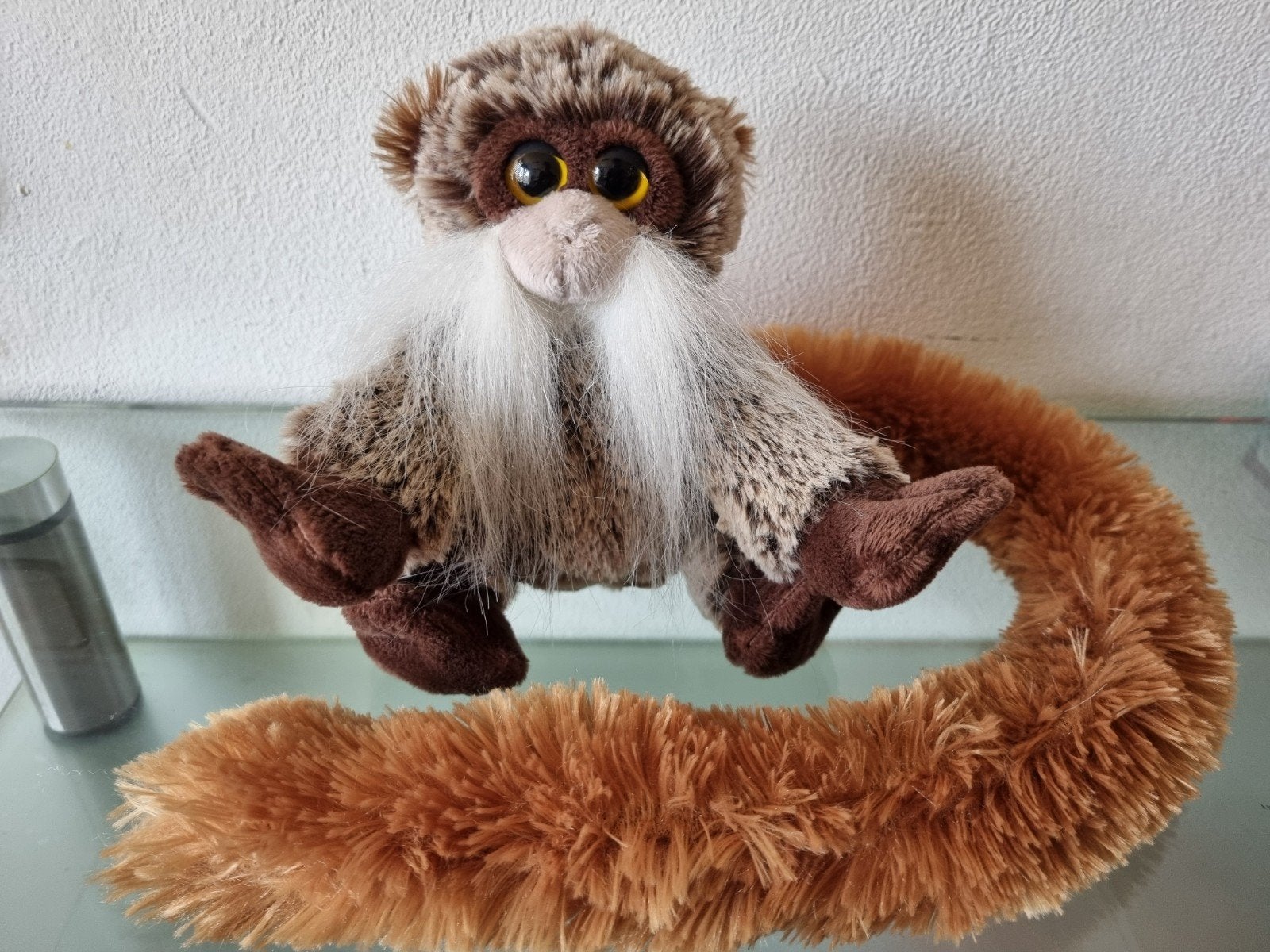 Orig,Www/Apenheul,KEIZERTAMARIN AAP, H18/L55cm,Label,Inwst!, Overige karakters, Ophalen of Verzenden, Middelgroot (20 tot 80 cm)