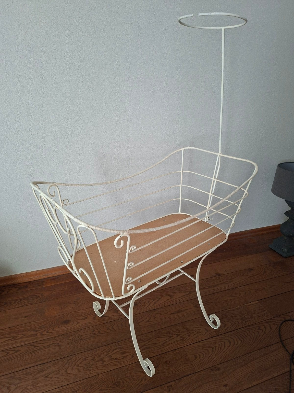 Vintage ijzeren wieg uit de jaren '60 - 96x56 cm, Kinderen en Baby's, Ophalen