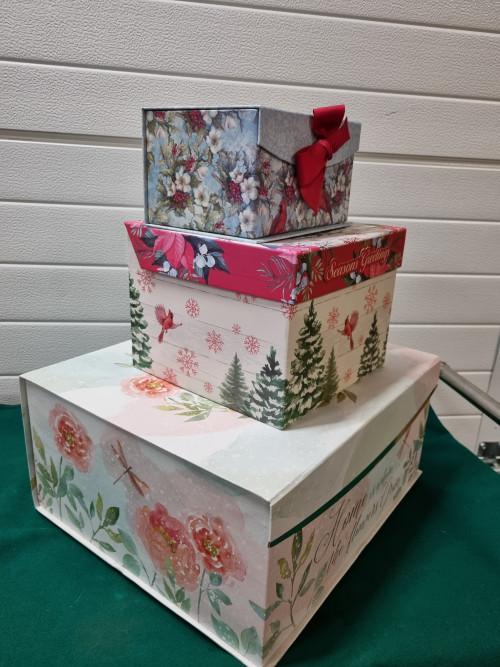 Cadeau opberg boxen drie verschillende, Ophalen of Verzenden, 'T Olde Gre-j, Info@toldegrej.nl, Endepoelstraat 20f Didam