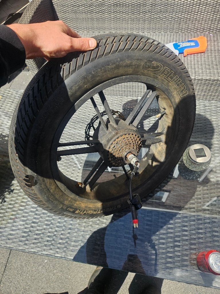 Fatbike achterwiel, Fietsen en Brommers, Fietsonderdelen, Ophalen, Gebruikt, Fatbike, Wiel