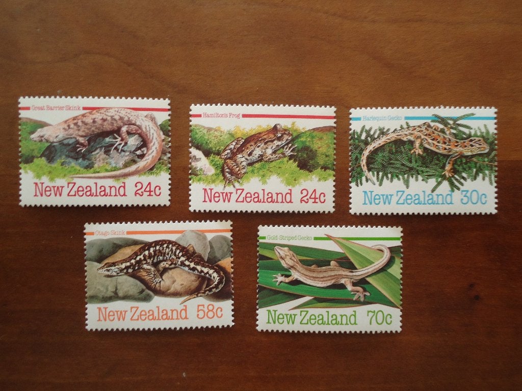 Amfibie+ reptiel Nieuw-Zeeland 1984, mi. 901-05 postfris, Ophalen of Verzenden, Postfris, Dier of Natuur