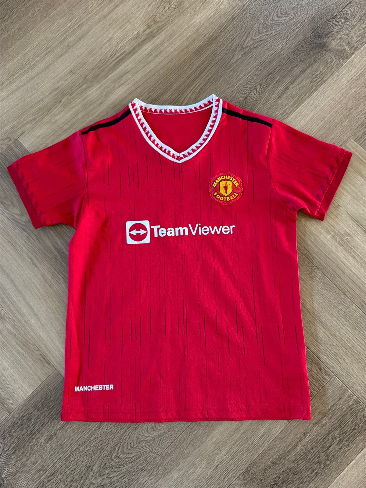 Manchester United voetbaltenue maat 12 (146), Ophalen of Verzenden, Gebruikt, Jongen, Setje