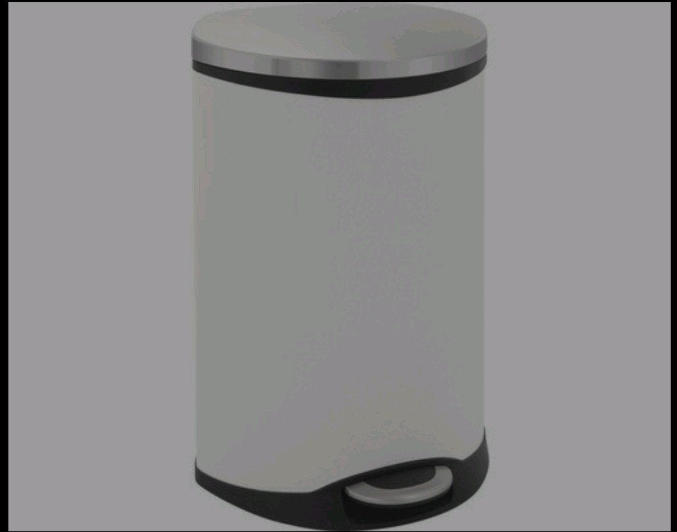 Eco pedaalemmer Shell Bin wit 50 liter, Ophalen, 50 – 75, Gebruikt, Met pedaal