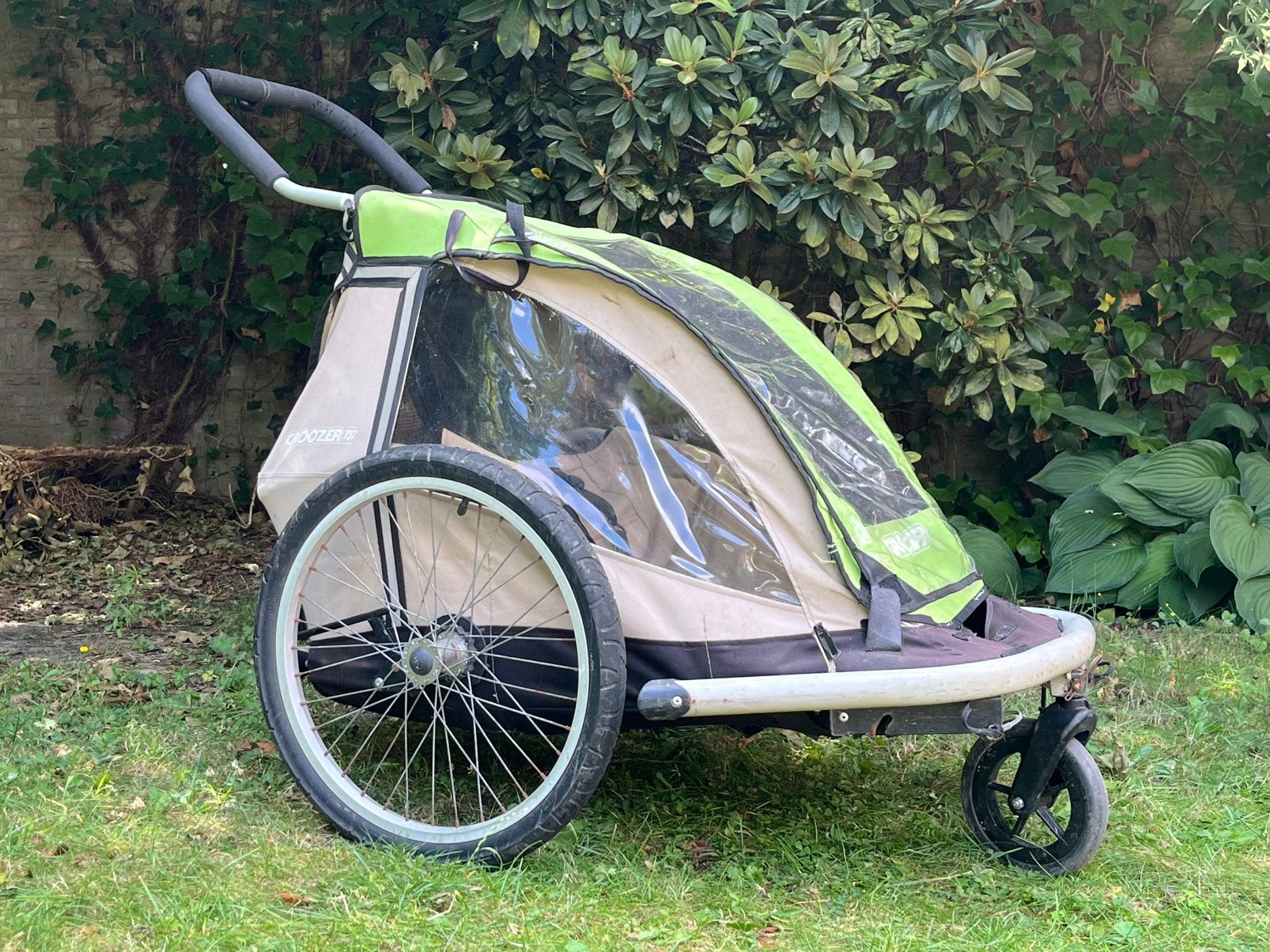 Fietskar Croozer 737 voor één kind., Fietsen en Brommers, Fietsaccessoires | Aanhangers en Karren, Ophalen, Gebruikt, Opvouwbaar