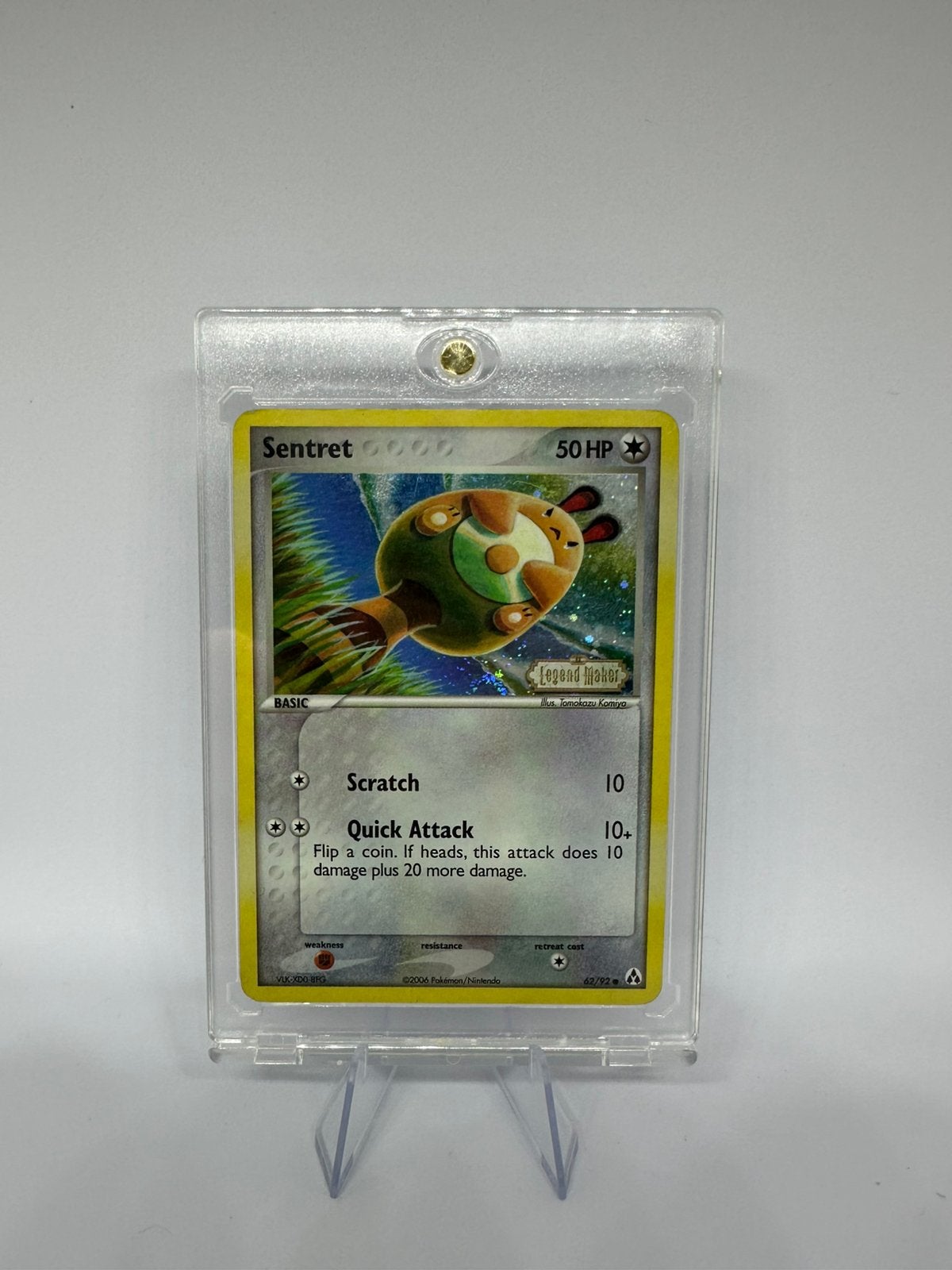 Sentret 62/92 Common Legend Maker Pokemon Reverse Cosmo Holo, Ophalen of Verzenden, Zo goed als nieuw