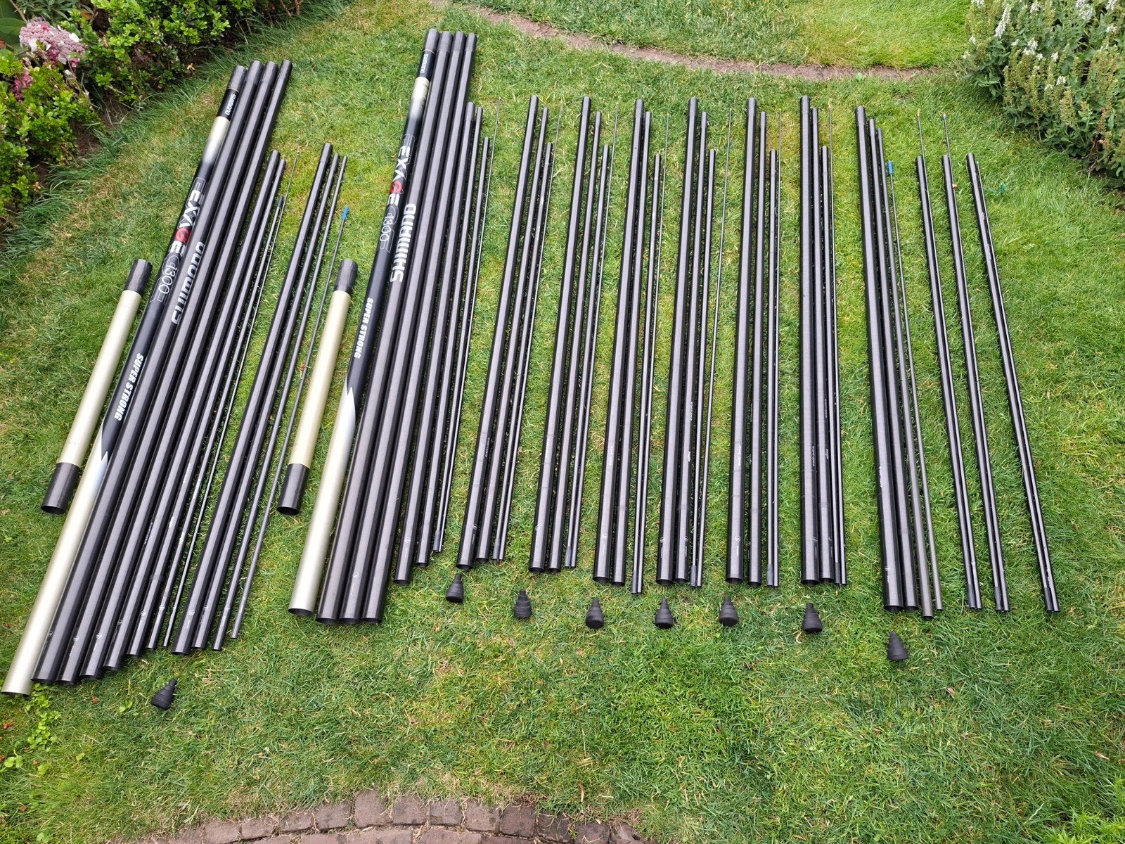 2 complete vaste hengel packs shimano Exage CX 13.00 meter, Ophalen, Zo goed als nieuw, Vaste hengel