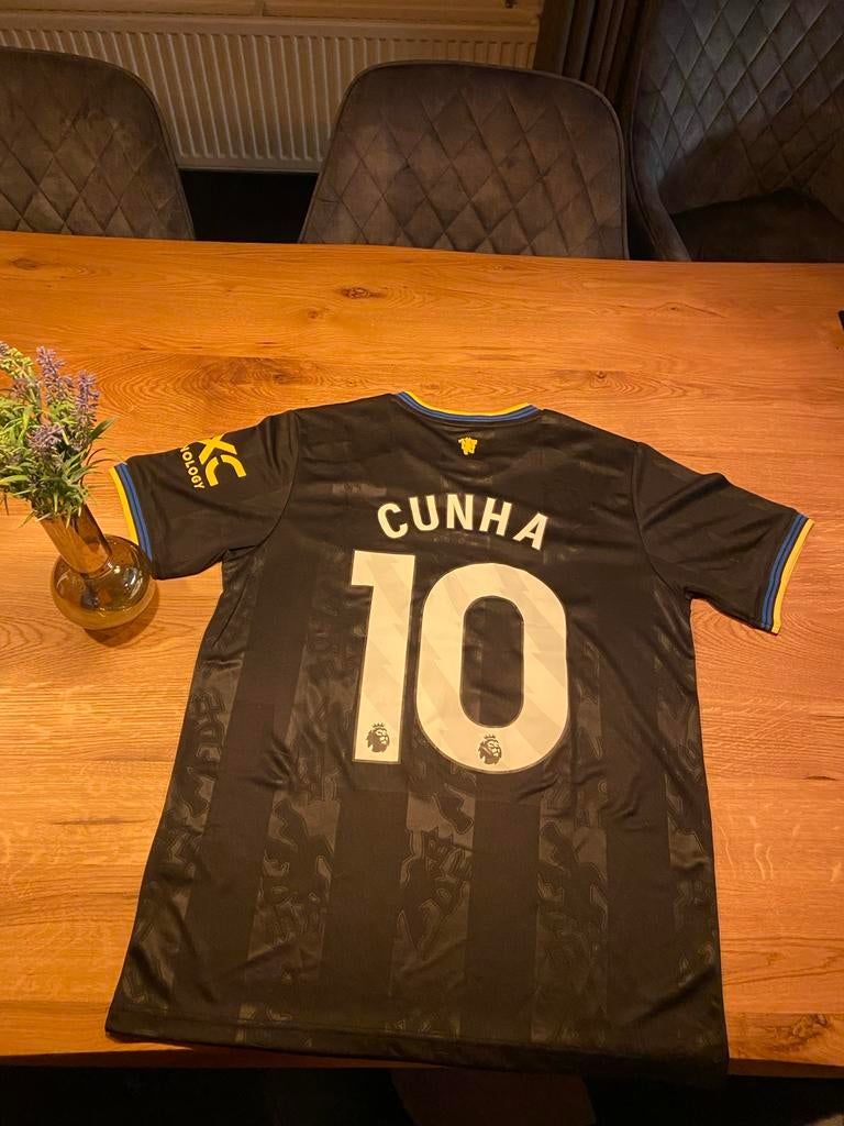Adidas Manchester United Voetbalshirt Cunha #10 - Nieuw, Kleding | Heren, Ophalen of Verzenden, Nieuw, Maat 48/50 (M), Zwart
