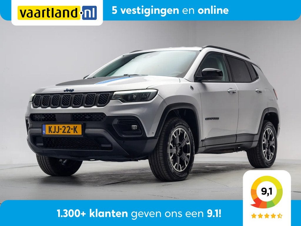 Jeep Compass 4xe 240 Plug-in Hybrid Electric Trailhawk Aut., Auto's, 4 cilinders, 179 pk, Bedrijf, Hybride Elektrisch/Benzine