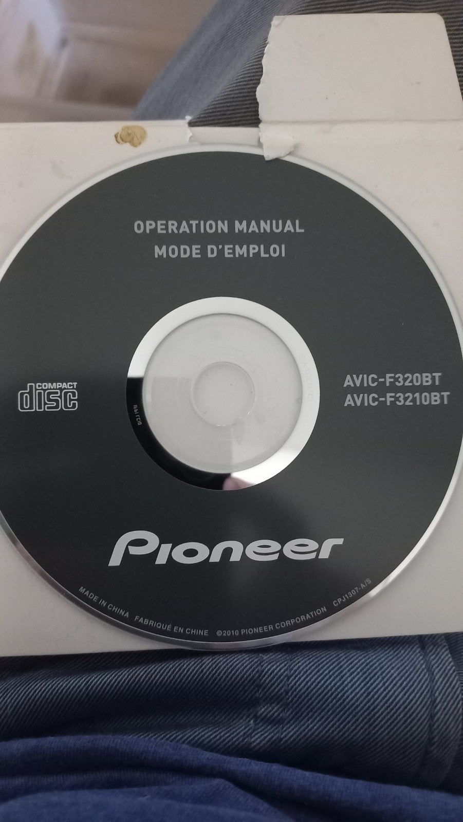 cd gebruiks-handleiding Pioneer AVIC-F320BT, F3210BT, Ophalen of Verzenden, Zo goed als nieuw