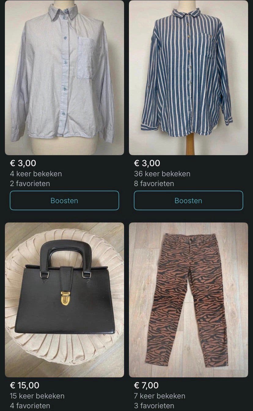 Wekelijks partij tweedehands kleding – €0,75 per item, Ophalen of Verzenden, Zo goed als nieuw