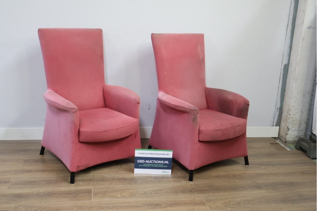 Twee roze fauteuils van Wittman, Huis en Inrichting, Fauteuils, Ophalen of Verzenden