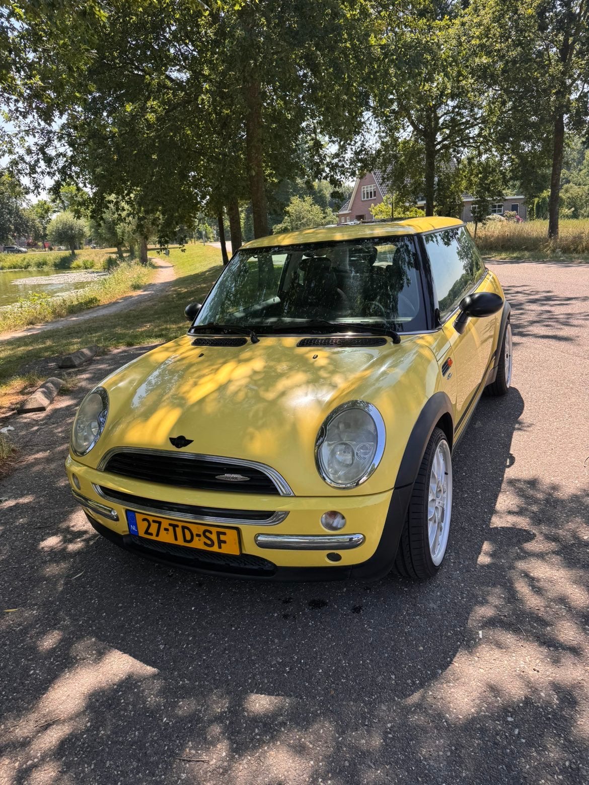 Mini 1.6 16V ONE 2002 Geel, Ophalen, Gebruikt