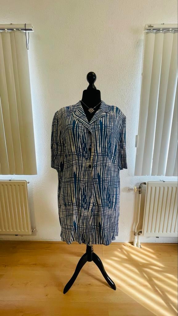 Stijlvolle Fisser blouse wit/blauw met fantasiepatroon, Kleding | Dames, Wit, Maat 46/48 (XL) of groter, Ophalen of Verzenden