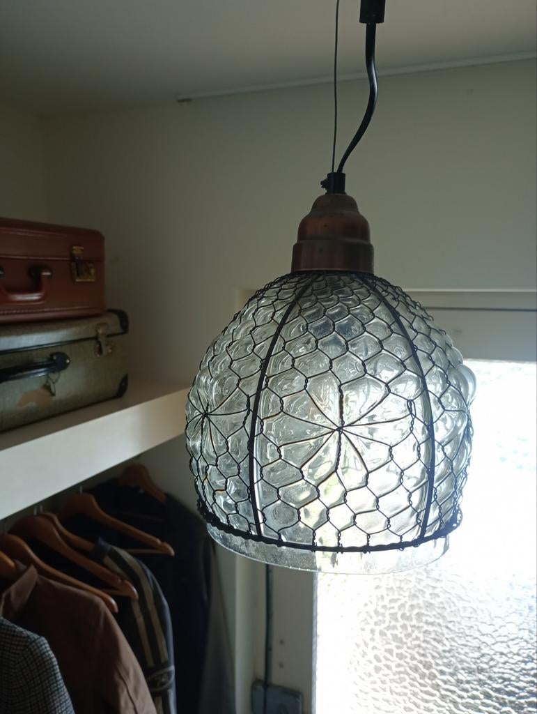 Leuke originele lamp, Ophalen of Verzenden, Gebruikt, Glas, Minder dan 50 cm
