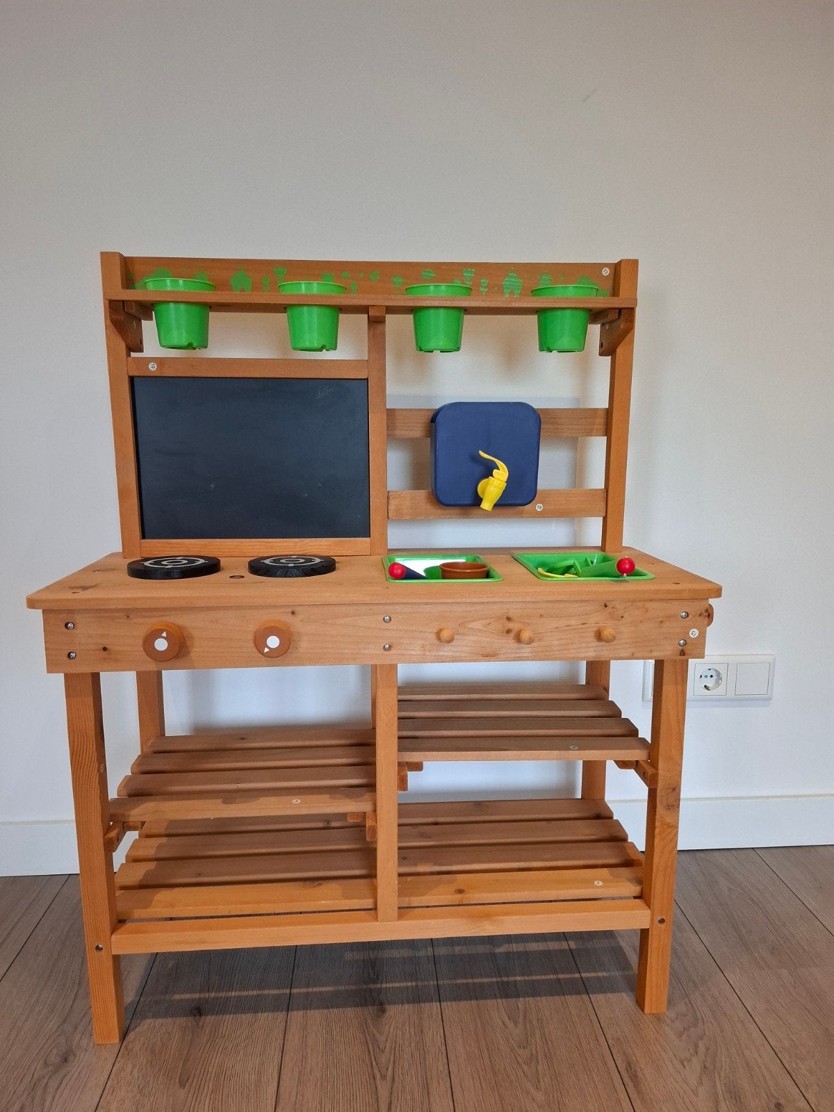 Houten Buitenkeuken / Modderkeuken voor Kinderen, Kinderen en Baby's, Ophalen, Zo goed als nieuw, Knutselen