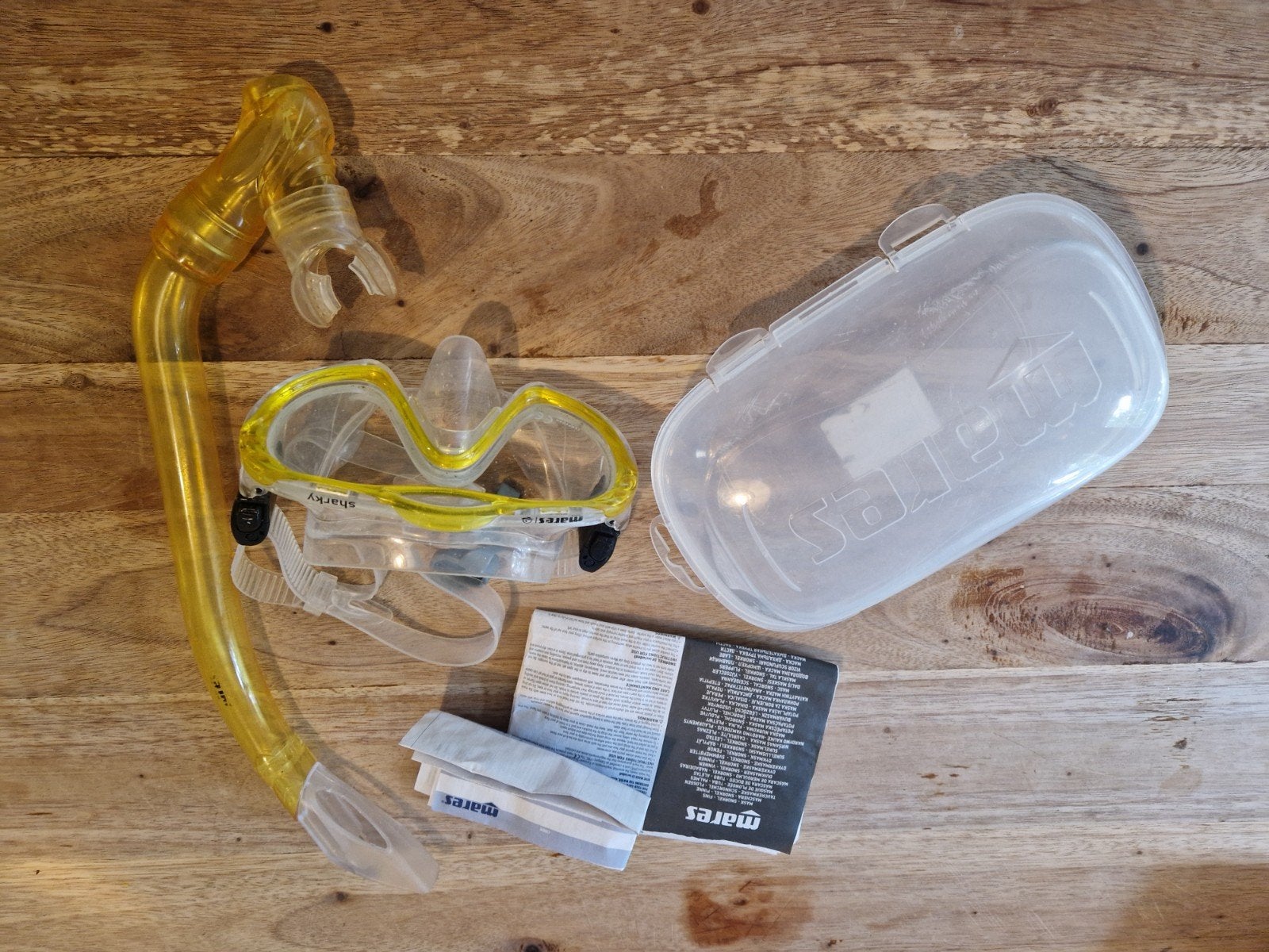 Mares Sharky snorkelset voor kinderen (geel), Ophalen, Gebruikt, Snorkelset