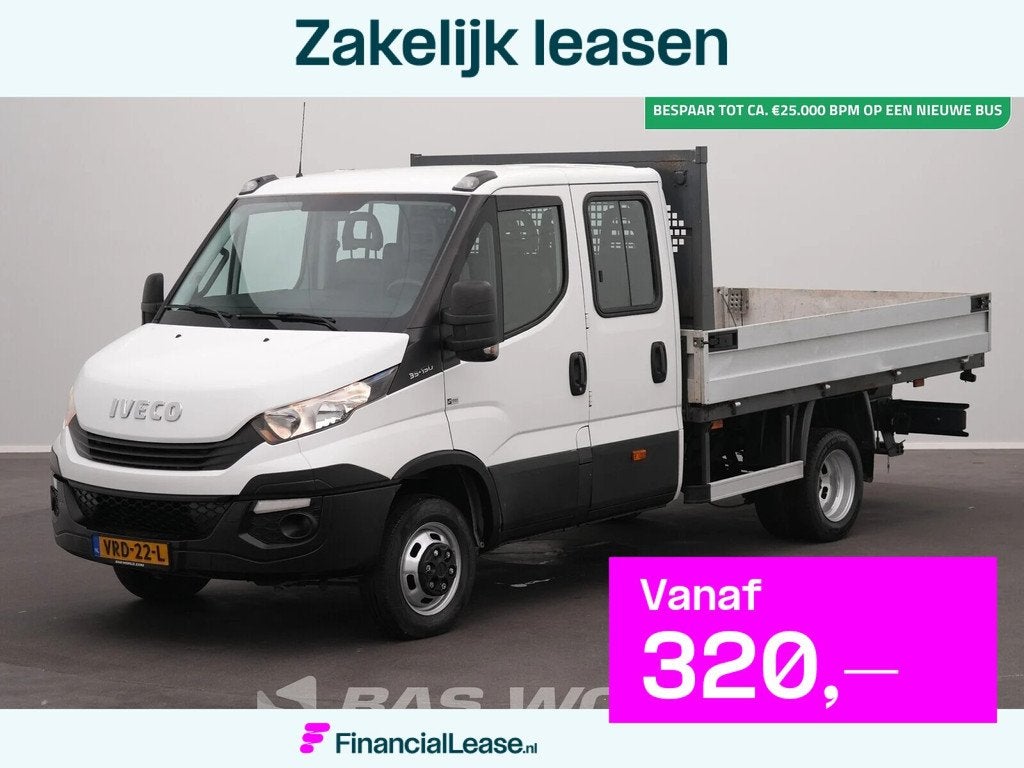 Iveco Daily 35C15 3.0L 150PK Euro6 Dubbellucht Dubbel Cabine, Gebruikt, Euro 6, 4 cilinders, 7 stoelen