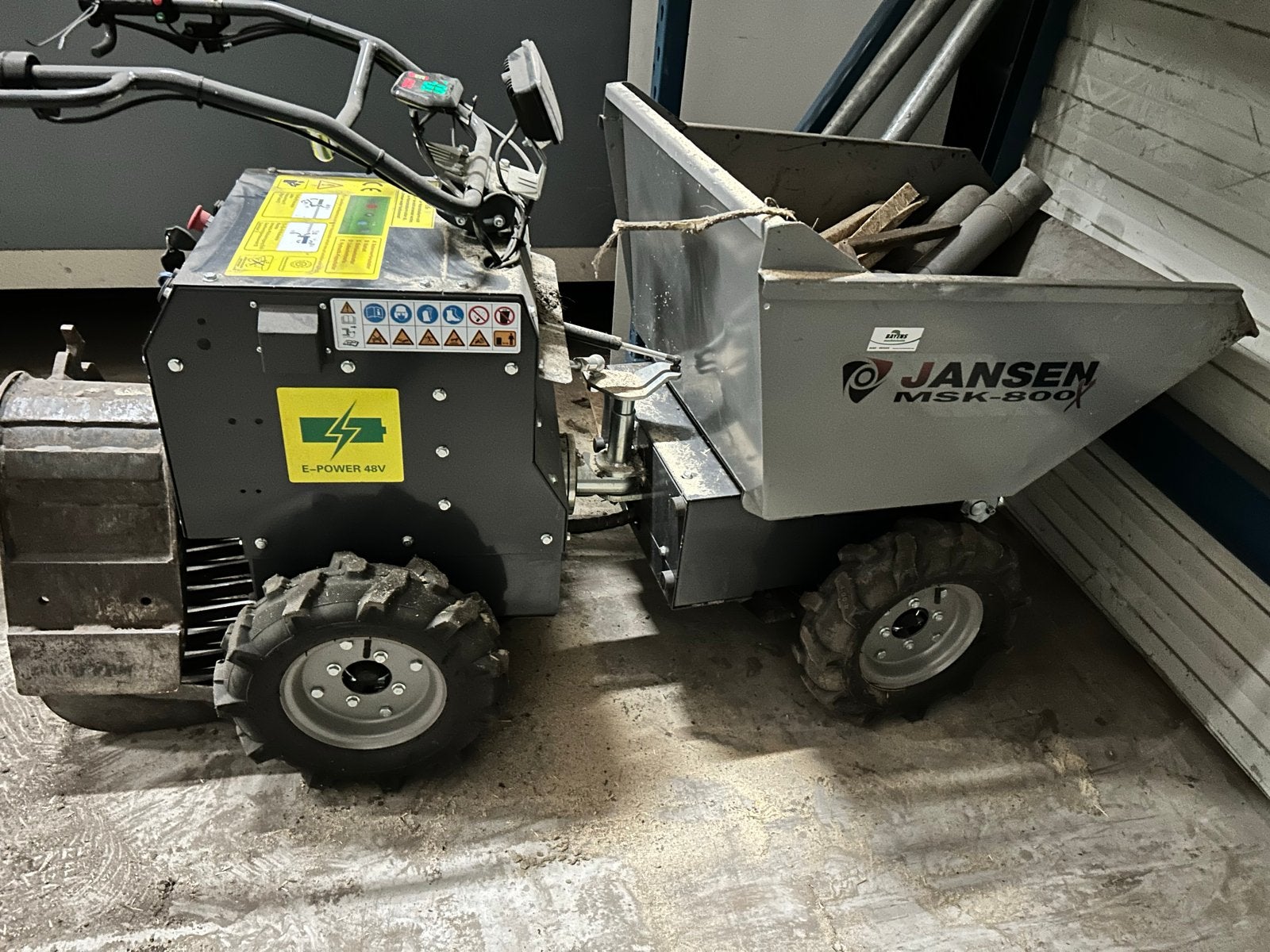 Jansen MSK-800x Elektrische kruiwagen/mini-dumper - Z.G.A.N., Ophalen