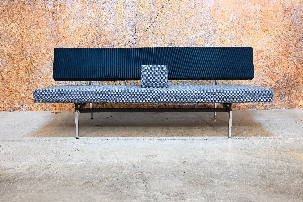 ZGANieuw fraaie stoffen Gispen 540 design (slaap) bank, Gipsen, 150 tot 200 cm, Gipsen, 75 tot 100 cm