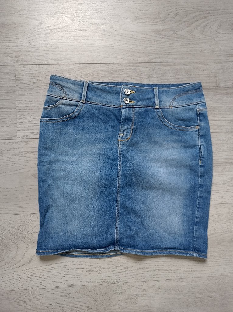 spijkerrok maat 38-40, Maat 38/40 (M), Blauw, Ophalen of Verzenden, Zo goed als nieuw