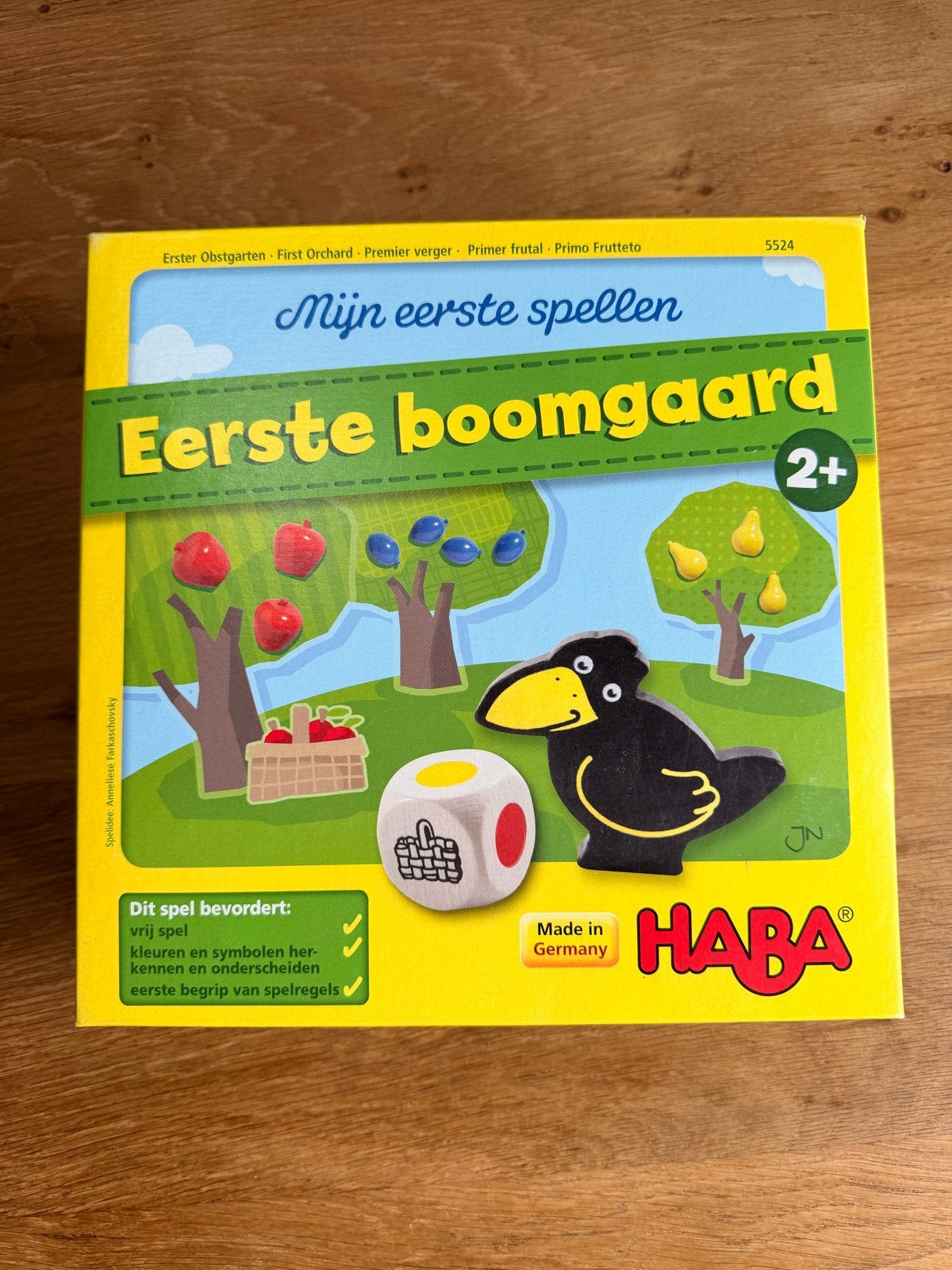 HABA Mijn eerste spellen: Eerste boomgaard (2+), Een of twee spelers, Ophalen of Verzenden, Zo goed als nieuw