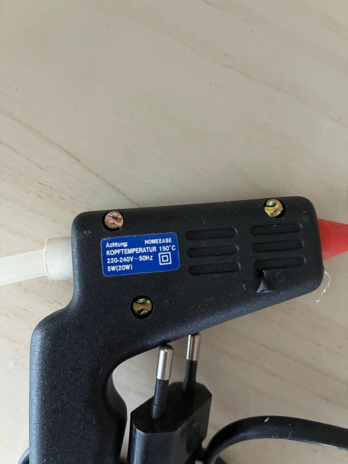 Lijmpistool - Ideaal voor knutselen en kleine reparaties, Zwart, Gebruikt, Overige thema's, Gereedschap of Toebehoren