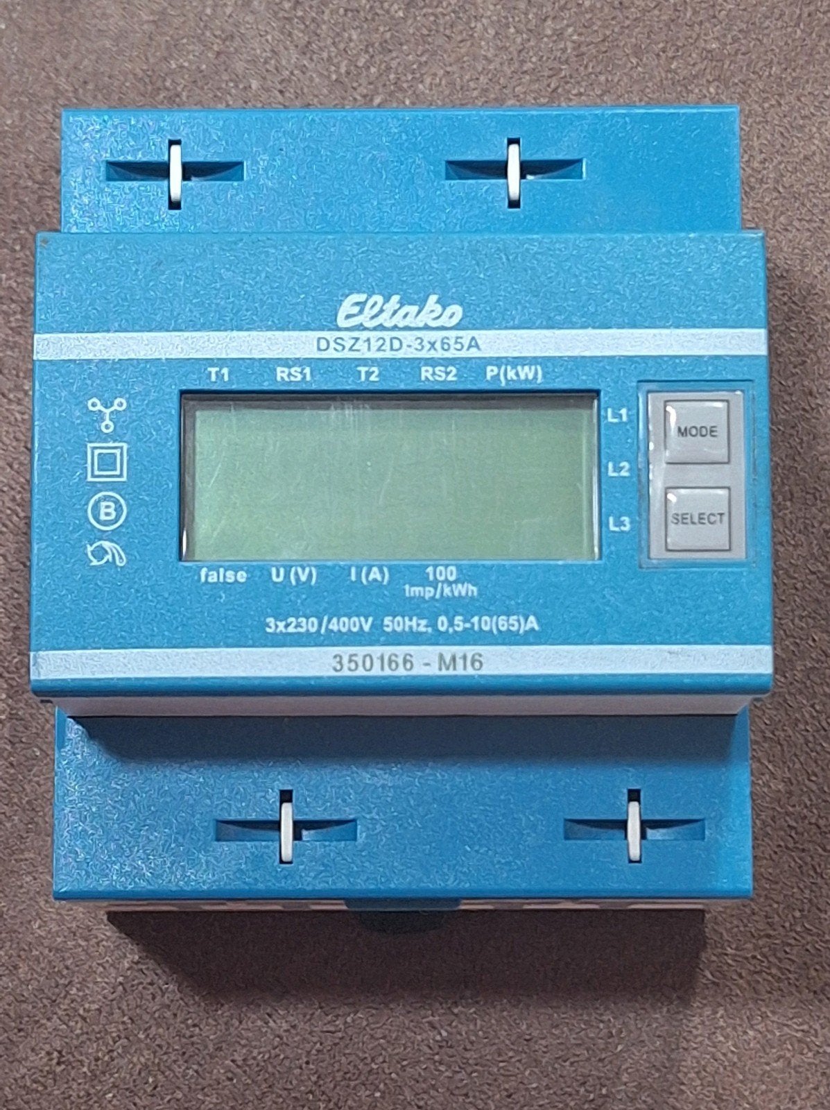 3 fase Eltako DSZ12D-3x65A Energiemeter ( kWh-meter ), Ophalen of Verzenden, Overige typen