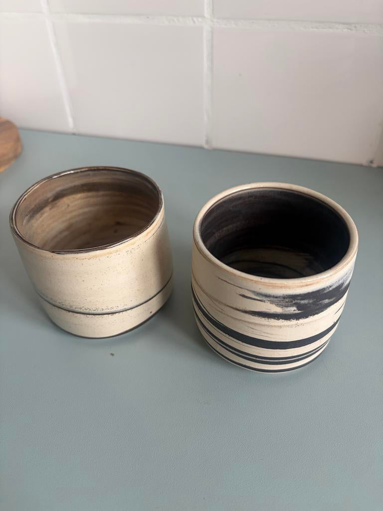 Atelier van Schaijk kopjes, Antiek en Kunst, Antiek | Keramiek en Aardewerk, Ophalen of Verzenden