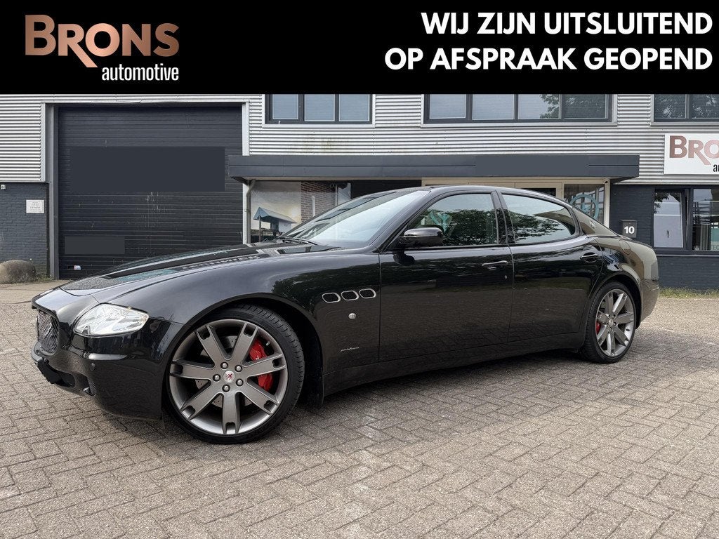 Maserati Quattroporte 4.2, Auto's, Maserati, Automaat, Gebruikt, 8 cilinders, Zwart