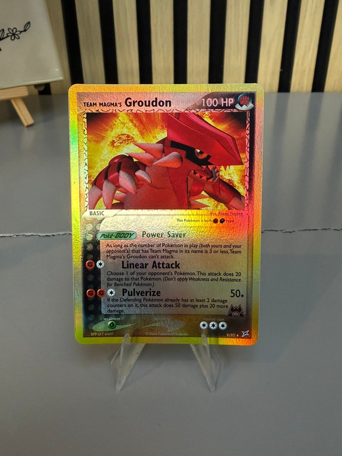 Team Magma’s Groudon 9/95 Reverse Holo, Ophalen of Verzenden, Zo goed als nieuw
