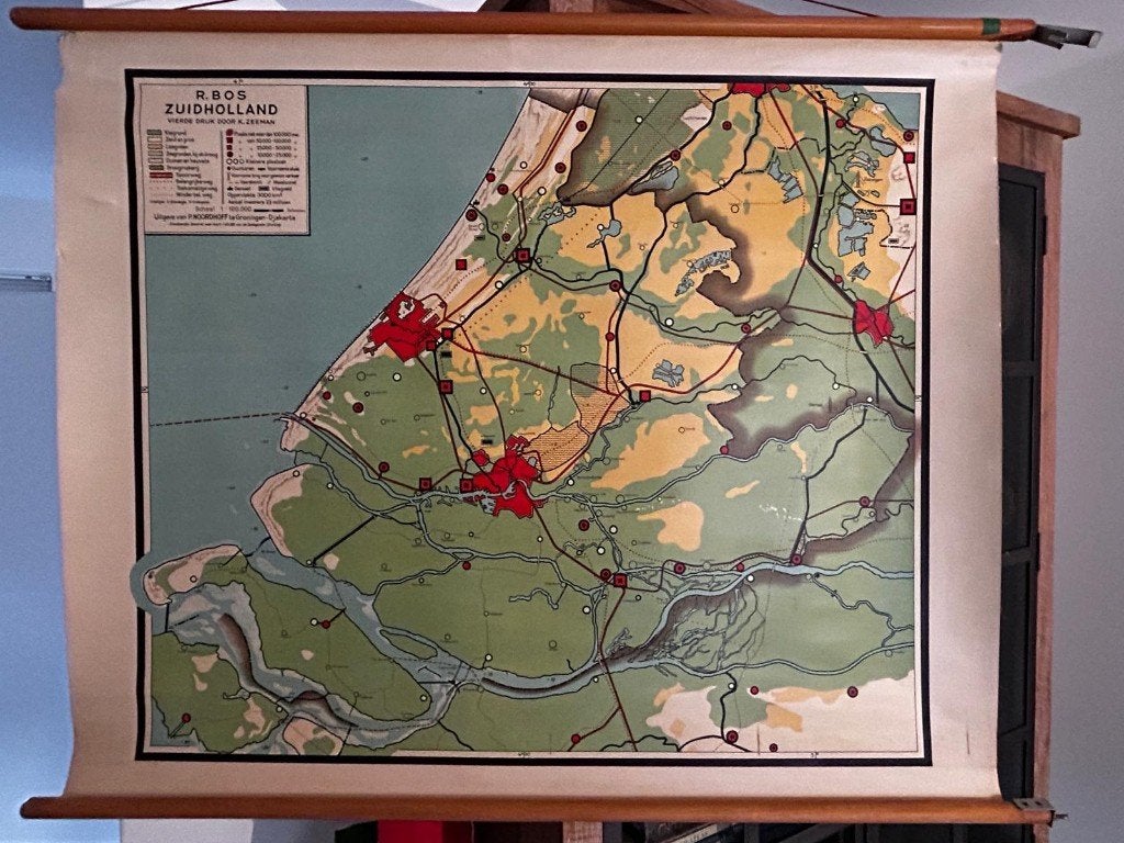 Zuid-Holland, Antiek en Kunst, Ophalen of Verzenden, Aardrijkskunde