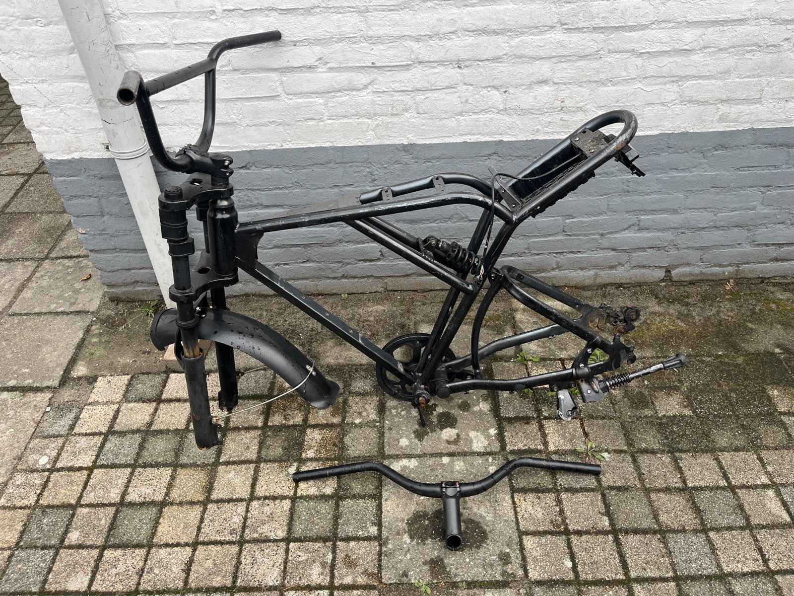Fatbike frame met stuur en voorvork, Ophalen, Gebruikt, Fatbike, Frame