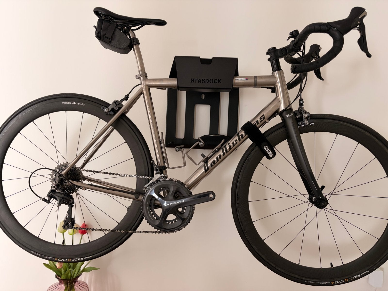 Van Nicholas Titanium Racefiets Ultegra Carbon Wielen, Fietsen en Brommers, Fietsen | Racefietsen, 28 inch, Zo goed als nieuw