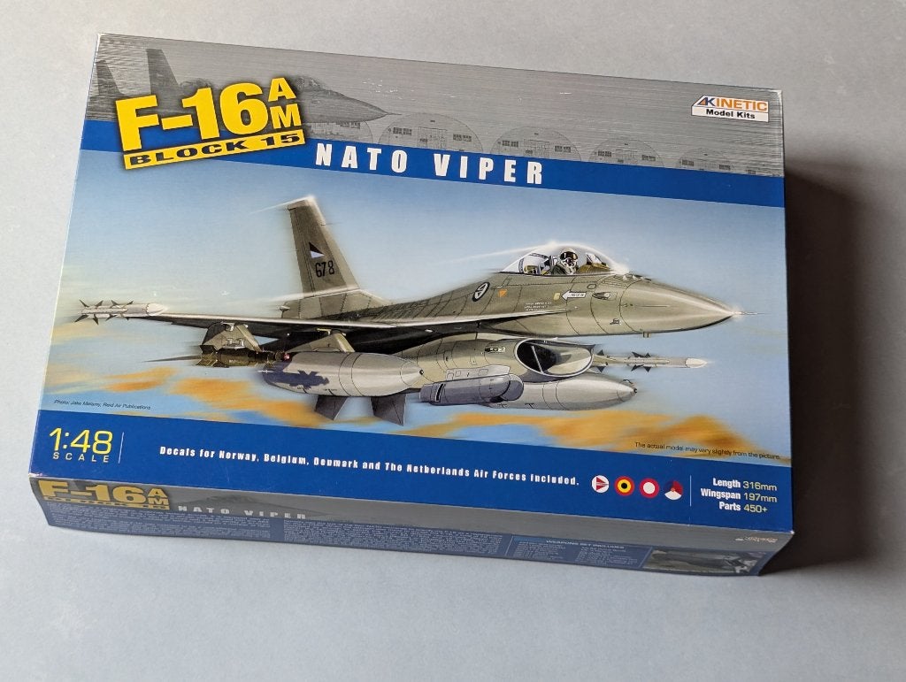 Kinetic 1/48 F-16 Nato Viper, Overige merken, Nieuw, Ophalen of Verzenden, Groter dan 1:72