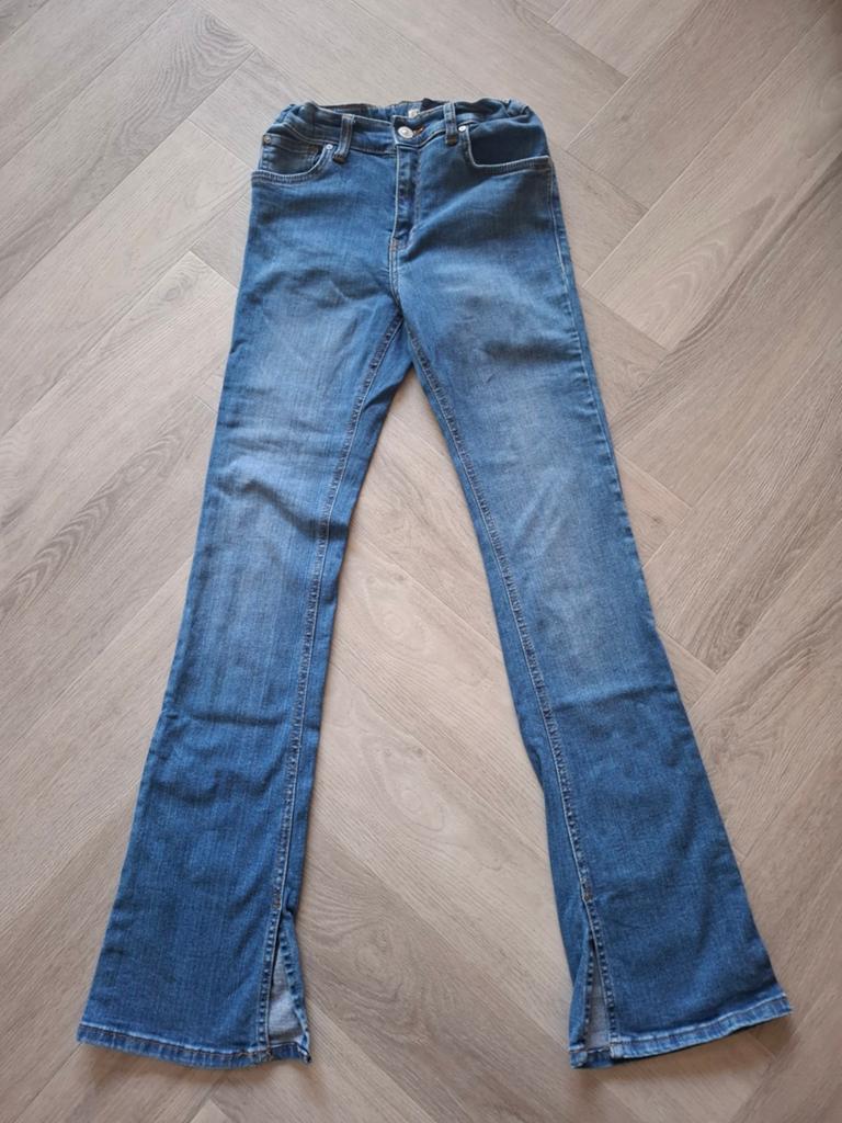 Leuke LTB Blauwe flared jeans met split (maat 164), Broek, LTB, Meisje, Ophalen of Verzenden
