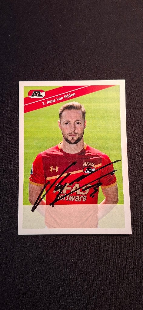 Spelerskaart met handtekening; Rens van Eijden # AZ PSV, Ophalen of Verzenden, Nieuw, AZ, Spelerskaart