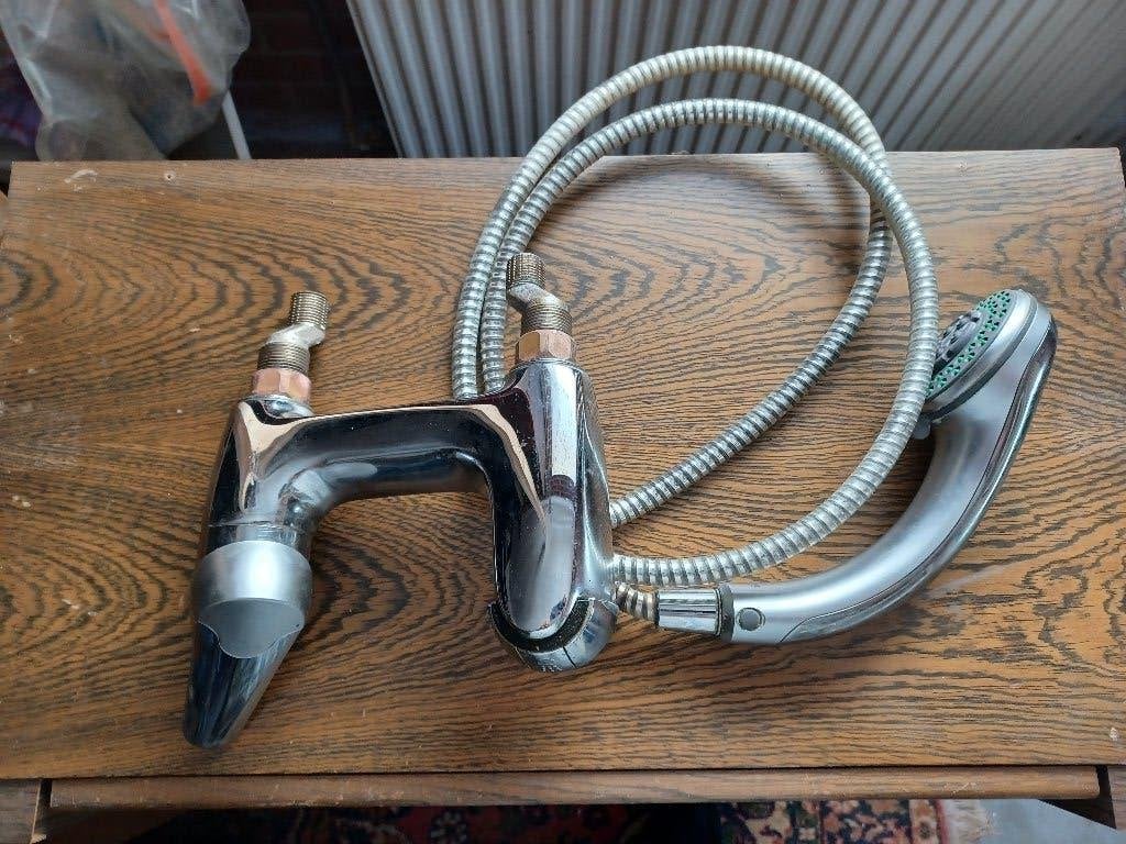grohe douche mengkraan, met douche kop, Doe-het-zelf en Verbouw, Sanitair, Ophalen of Verzenden, Gebruikt, Chroom, Kraan