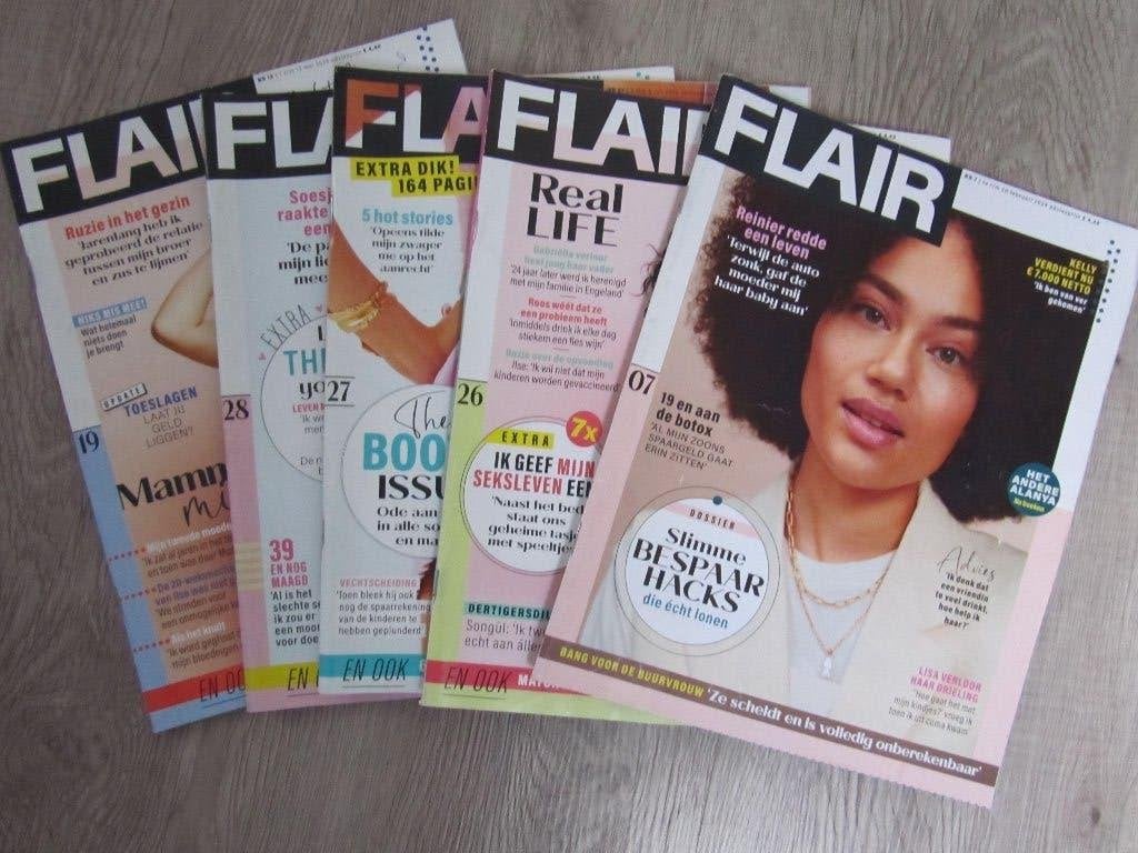 Flair 5x, Ophalen of Verzenden, Gelezen, Muziek, Film of Tv