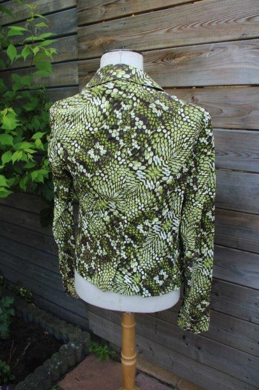 Jasje lime/ bruin Just Cavalli mt L Vaste prijs, Maat 42/44 (L), Ophalen of Verzenden, Zo goed als nieuw, Jasje
