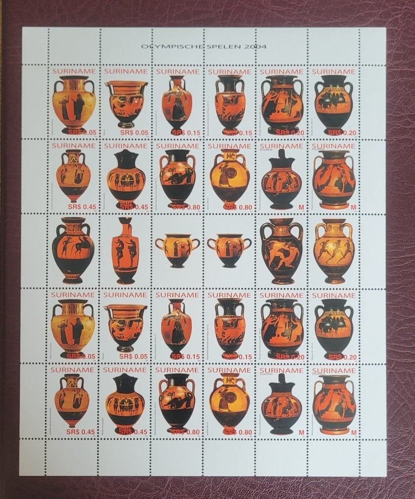 SURINAME POSTFRIS 4 VELLETJES, Postzegels en Munten, Ophalen of Verzenden, Postfris