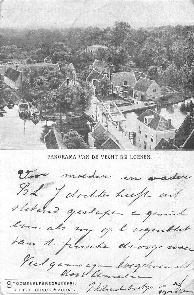 304-270-019 Loenen aan de Vecht Panorama van de Vecht, Verzenden, Voor 1920, Utrecht