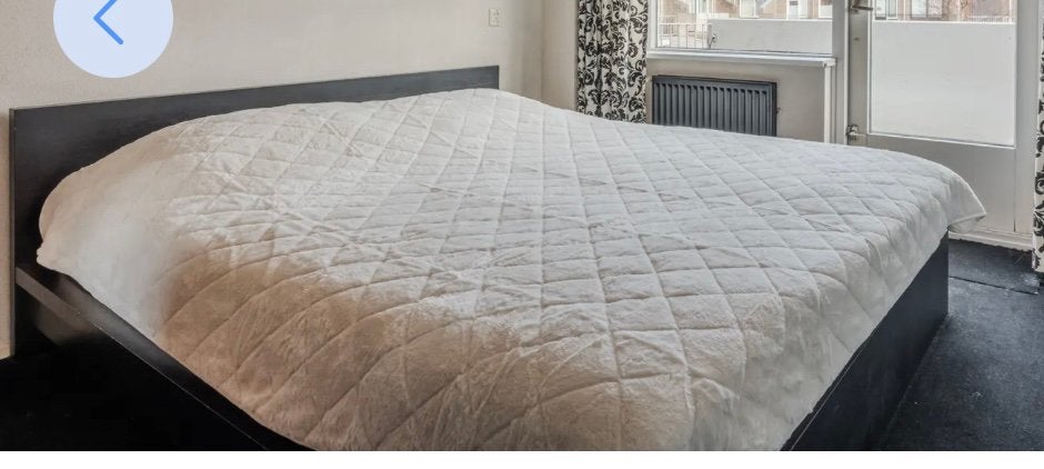 GRATIS : Malm ikea bed 180 x 220, Huis en Inrichting, Slaapkamer | Bedden, Gebruikt, Wit, Tweepersoons, Ophalen of Verzenden
