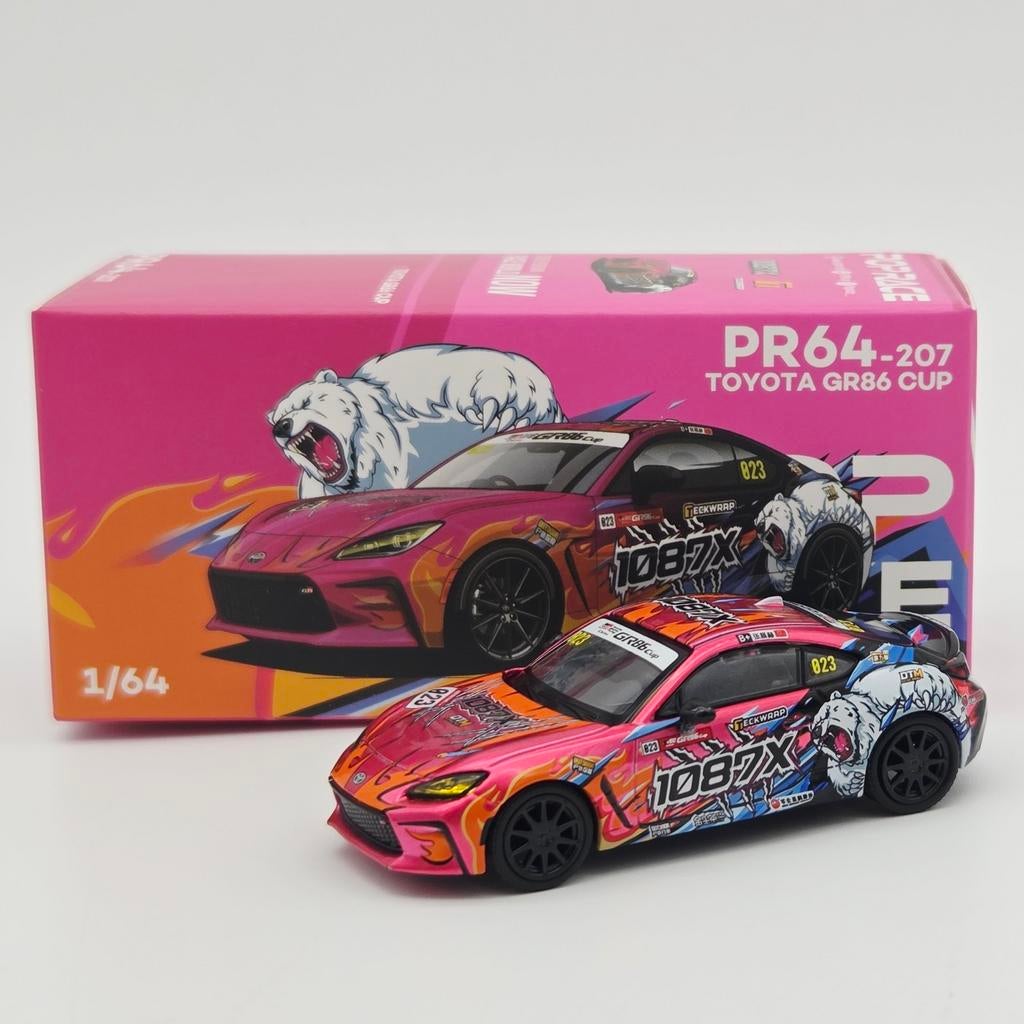 Pop Race Toyota GR86 CUP *1087X* 1:64, Mymodelcar@outlook.com, Auto, Ophalen of Verzenden, Pop Race
