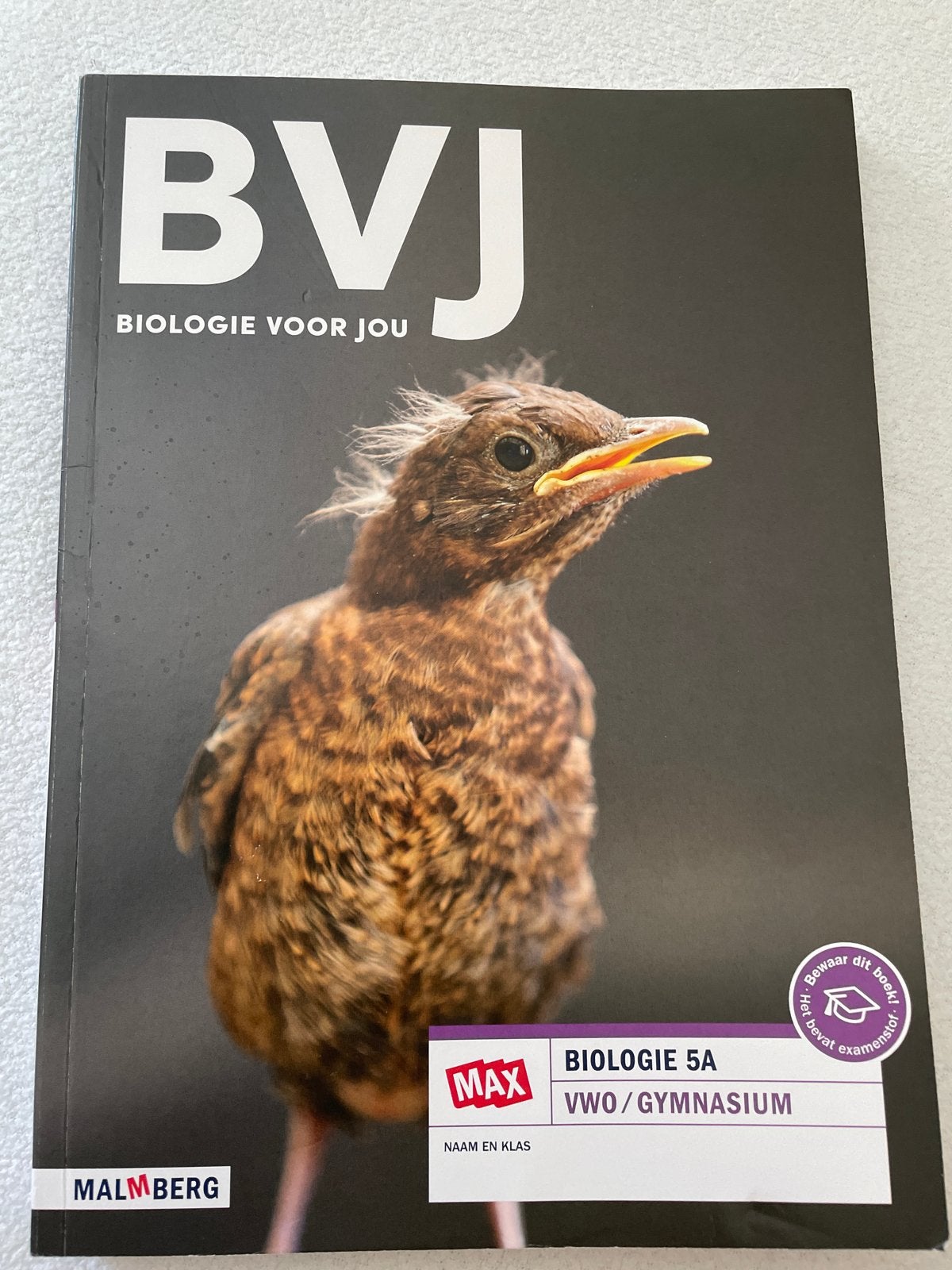 BVJ Biologie voor jou VWO/Gymnasium 5A Malmberg, Ophalen of Verzenden, Nieuw, VWO, Biologie