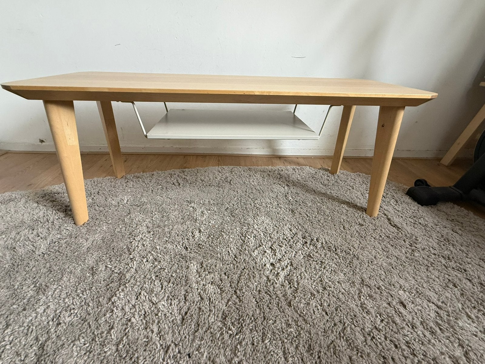 Ikea LISABO salontafel/tv-meubel, Ophalen, 100 tot 150 cm, Zo goed als nieuw, 25 tot 50 cm